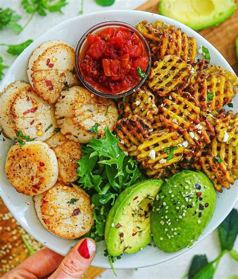 Learn how to make seared scallops with a perfectly golden brown crust, just like at the restaurants! Ranch Seasoned Waffle Fries and Garlic Ghee Scallops ...