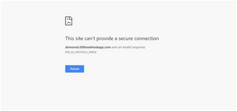 If this is the first time you run into this error message in the website, you can turn it off and restart your browser. This site can't provide a secure connection error in HTML ...