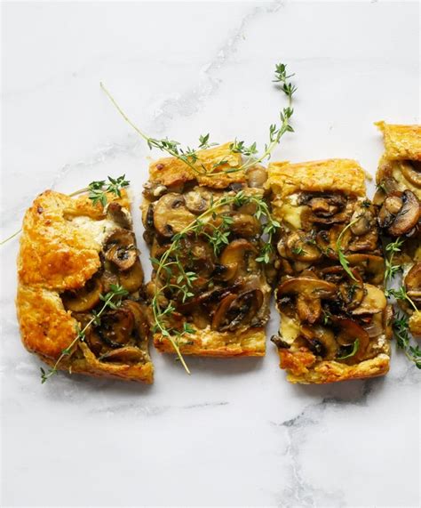 Three Cheese Mushroom Tart With A Homemade Pastry Rrecipes