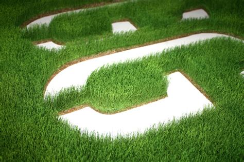 Grassland Logos Letters And Wall Design Out Of Genuine Grass