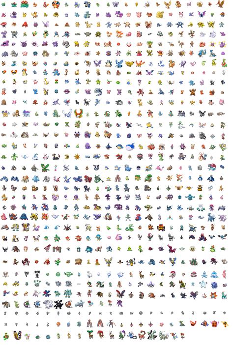 All Shiny Pokemon Sprite Sheet Images Pokemon Images