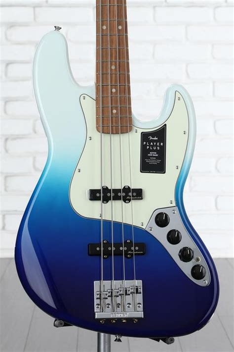 Fender Player Plus Active Jazz Bass Belair Blue With Pau Ferro