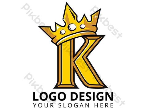 K Letter King Mascot Logo Design Png Images Ai Free Download Pikbest