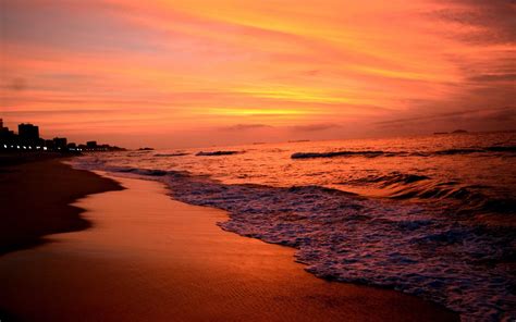 Sunlight Landscape Sunset Sea Shore Sand Reflection Sky Beach Sunrise Evening