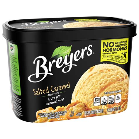 Breyers Salted Caramel Swirl Frozen Dairy Dessert Shop Ice Cream At H E B