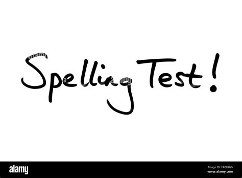 Spelling Test Hi Res Stock Photography And Images Alamy