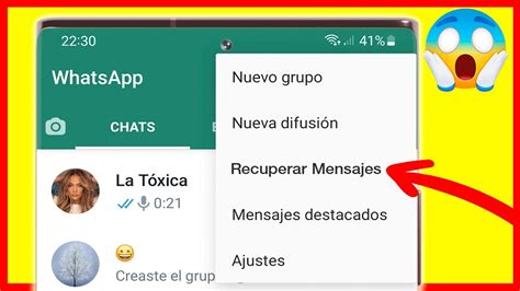 Cómo Recuperar Mensajes Y Conversaciones Borradas De Whatsapp Youtube