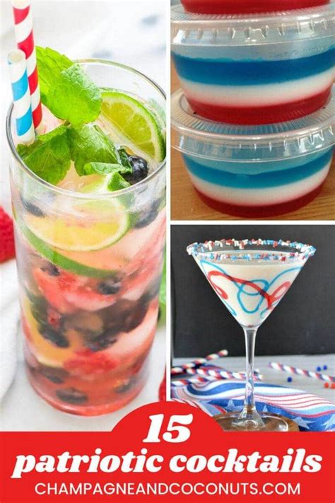 Patriotic Cocktails For The Fourth Of July Champagne And Coconuts