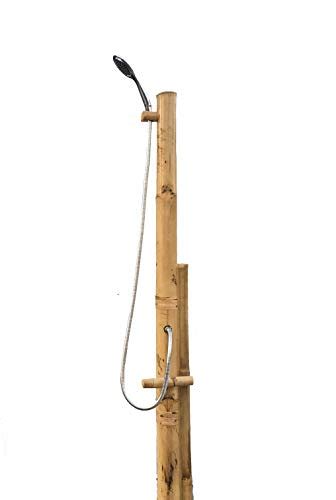 Bamboo Outdoor Shower Tropical Sustainable Natural Bamboo