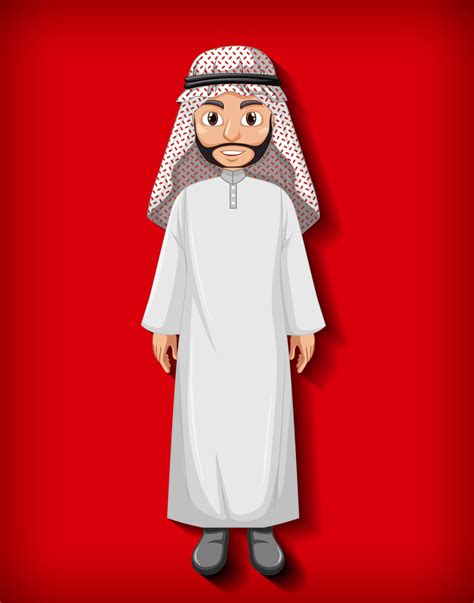 Arab Man Cartoon Character 1592279 Vector Art At Vecteezy