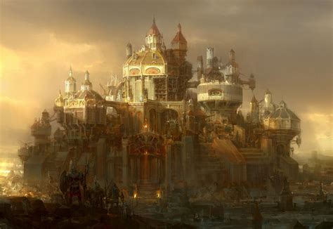 Fantastic World Fantasy Cities Sci Fi Steampunk Castle Wallpapers