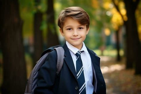 Boy Goes To School 27428490 Stock Photo At Vecteezy