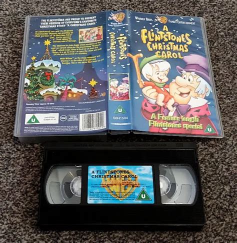 A Flintstones Christmas Carol Hanna Barbera Pal Vhs Video Kids Children