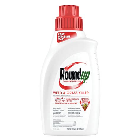 Roundup Weed And Grass Killer Concentrate Plus 32 Oz Home And Garden