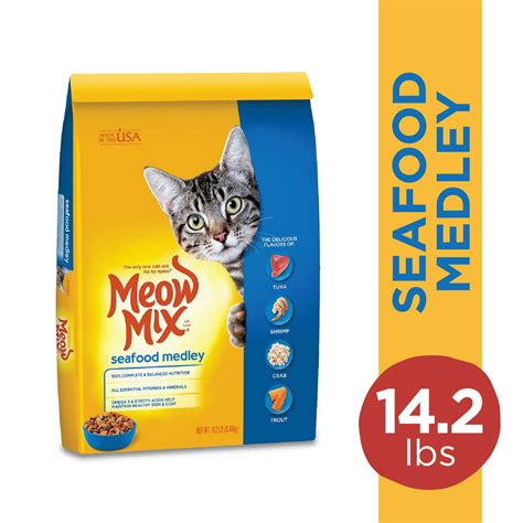 Meow Mix Seafood Medley Dry Cat Food 142 Pounds