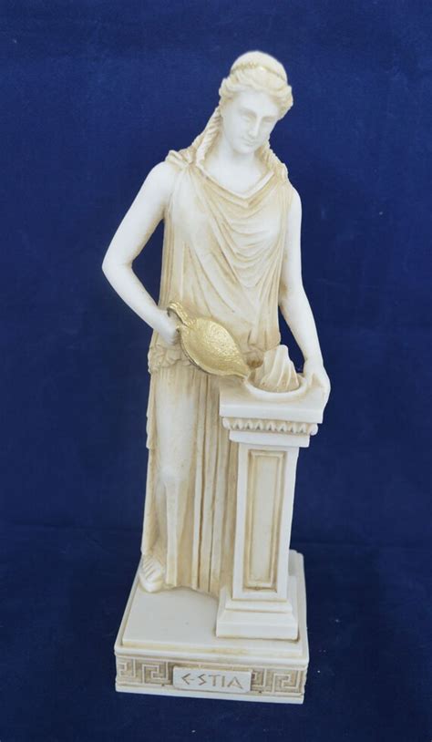 Hestia Sculpture Statue Vieillie Ancienne Déesse Grecque Du Etsy France