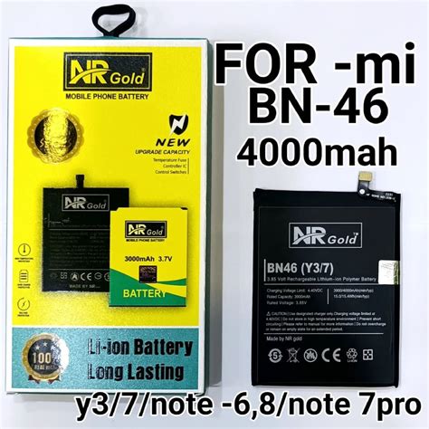 Nr Gold Mi Bn46 Mobile Battery Capacity 5000mah Battery Capacity