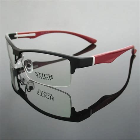 vazrobe brand tr90 eyeglasses frame men semi rimless eye glasses frames for male prescription