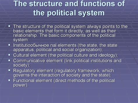 The Political System Lesson 4 презентация онлайн