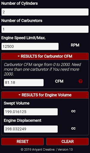 Updated Ideal Carburetor Venturi Size Cfm Calculator Pro For Pc Mac