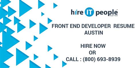 We did not find results for: Front End Developer Resume Austin - Hire IT People - We ...