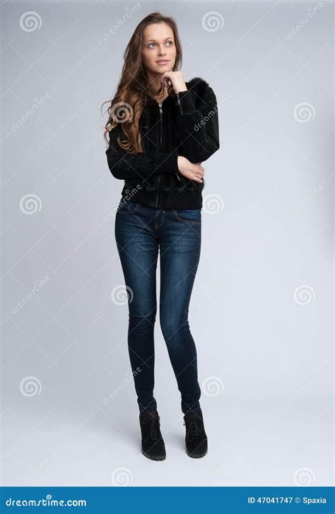 Beautiful Girl Full Body Stock Image Image Of Smiling 47041747