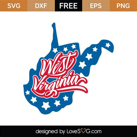 Free West Virginia Svg Cut File