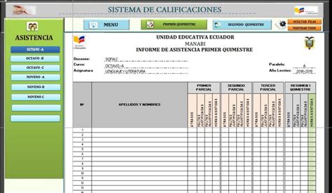 Archivo En Excel Para El Control De Calificaci N Para Colegio Ayuda