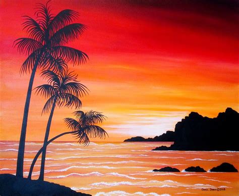 Watching The Sunset Painting By Carol Sabo Pixels