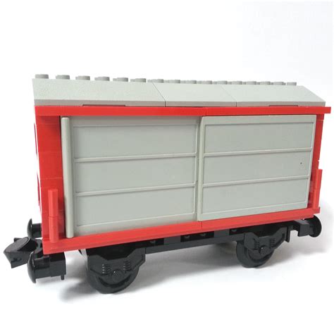 Lego City 9v Eisenbahn 4563 Waggon Rot Güterwaggon Ebay