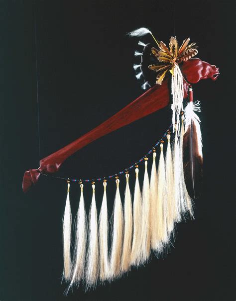 Image Detail For Horse Dance Stick 1996 Wood Feathers Horsehair