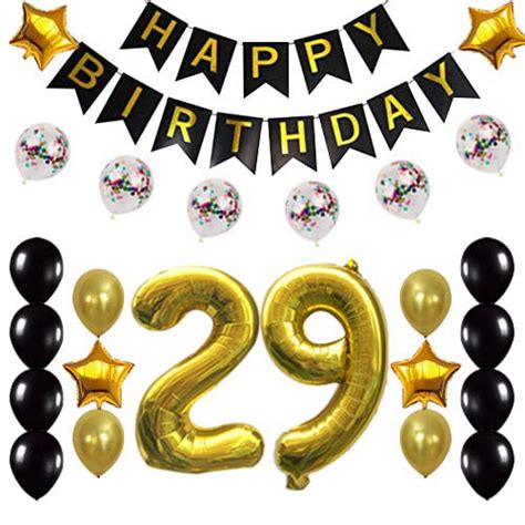 29th Birthday Decorations Party Supplies Happy 29th Birthday Confetti