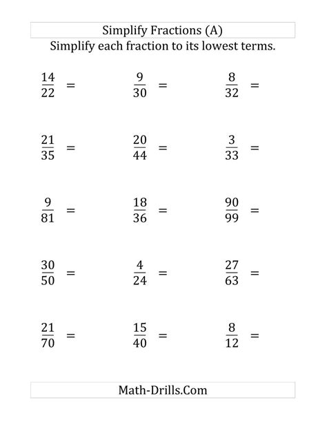 If you want the answers, either bookmark the worksheet or print the. Simplify Proper Fractions to Lowest Terms (Harder Version) (LP)