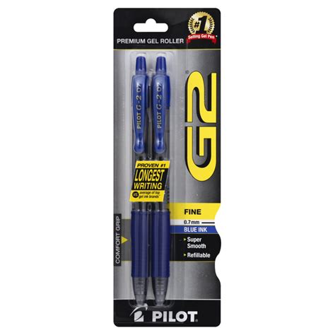 Save On Pilot G2 Pens Fine Blue Ink 7mm Order Online Delivery Giant