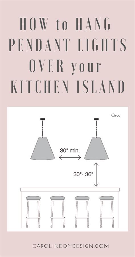 How To Hang Pendant Lighting Over Kitchen Island Artofit