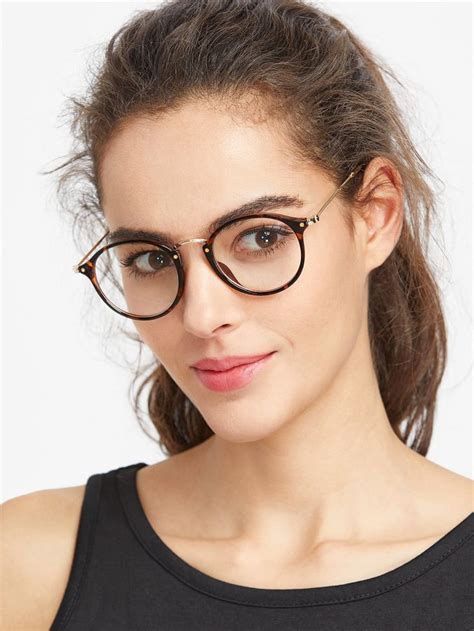 Leopard Frame Round Glasses Rounded Glasses Women Glasses Fashion