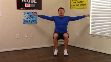 10 Minute Chair Workout For Seniors Chair Exercise For