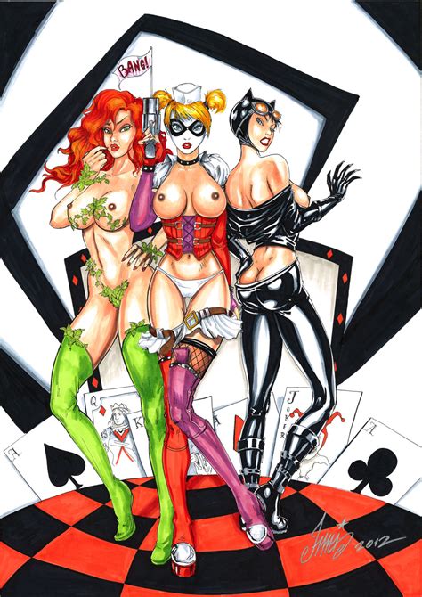 Rule 34 Batman Series Catwoman Dc Female Female Only Harley Quinn