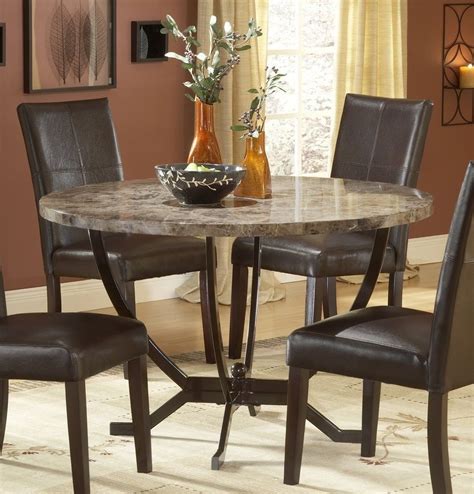 modern granite dining table design Dining table granite room round sets marble chairs homesfeed kitchen tables stone stylish roundel chic brown elegance flooding base centerpiece