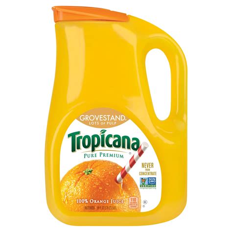 Tropicana Pure Premium Grovestand 100 Juice Orange Lots Of Pulp 89 Fl