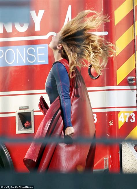 Melissa Benoist In First Photos Of Her On Set As Wonder Woman Daily
