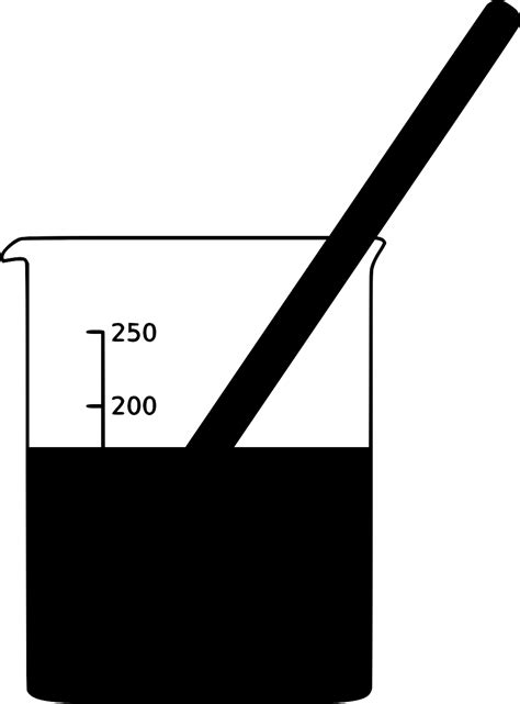 SVG Becherglas Chemie Glaswaren Kostenloses SVG Bild Symbol