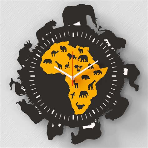 Africa Clock Free Vector File Free Download Dxf Patterns