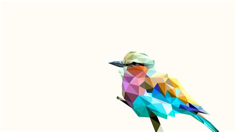 Bird Rainbow Polyart 4k Rainbow Wallpapers Polyart Wallpapers Hd Wallpapers Digital Art