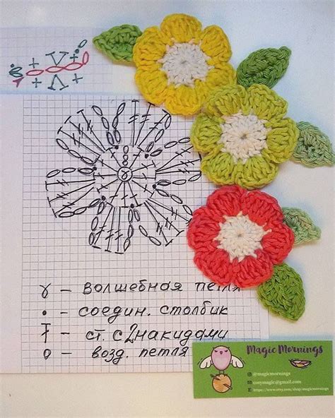 Flor Con Diagrama Flores Crochet Patrones Flores De Ganchillo Ganchillo