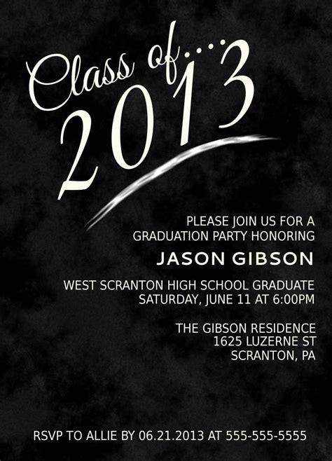 Free Printable Graduation Invitation Templates 2013 Invitation Sample