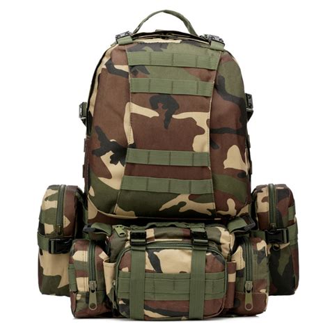 50l Military Molle Rucksack Army Nylonwaist Pack Tactical Backpack