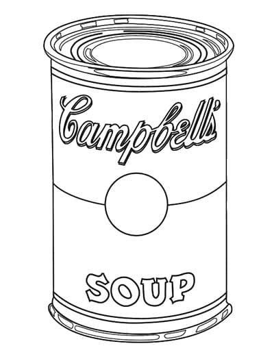 Fine Art Coloring Pages Art Lessons Andy Warhol Art Handouts