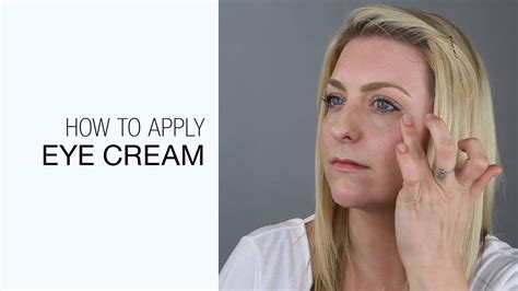 How To Apply Eye Cream Skincare Tutorial Youtube