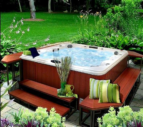 Pin By Rachel Kulczycki Campbell On Pools And Jacuzzis Hot Tub Garden